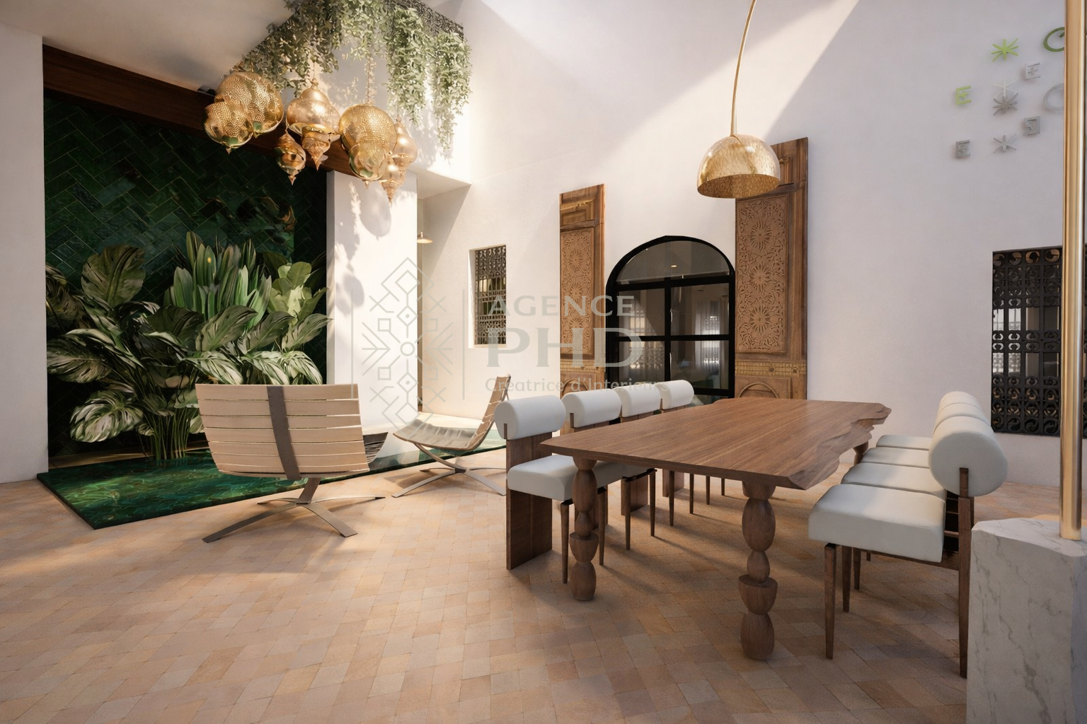 Perspective 3D d'un projet interieur